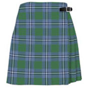 Skirt, Ladies Kilted (Apron Front), Irwin, Irvine Tartan